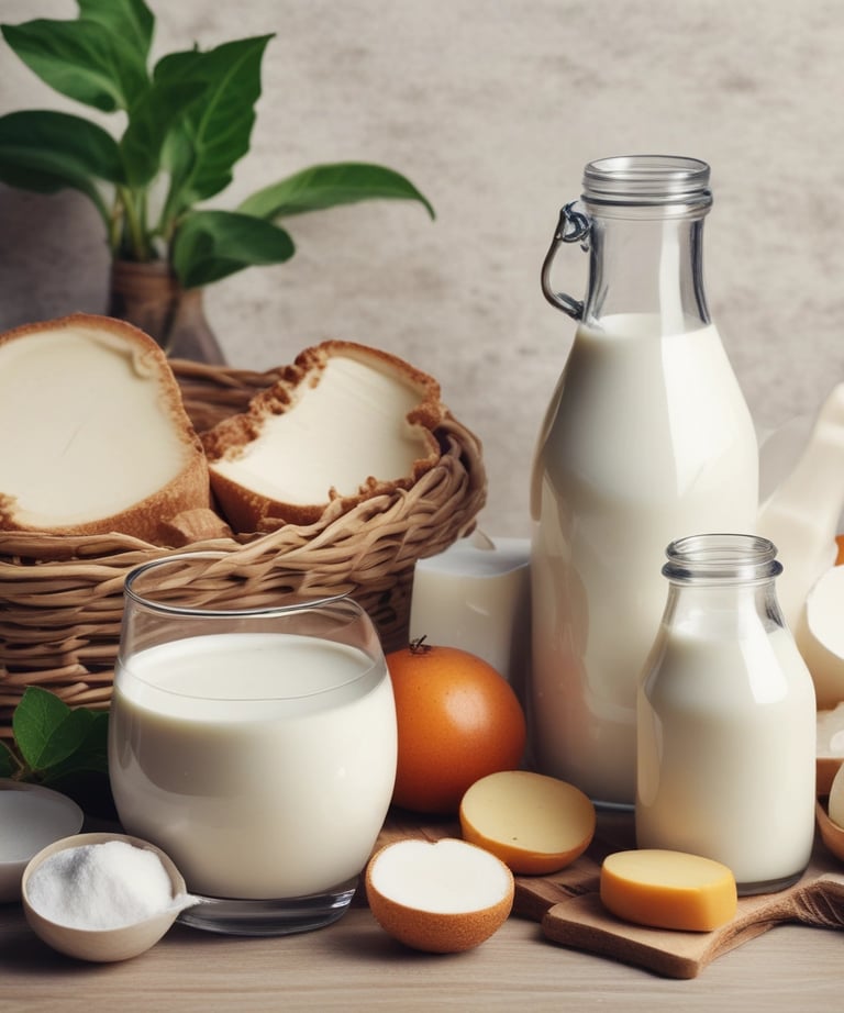 Close-up of a claypot filled with creamy curd, placed on a rustic wooden table.