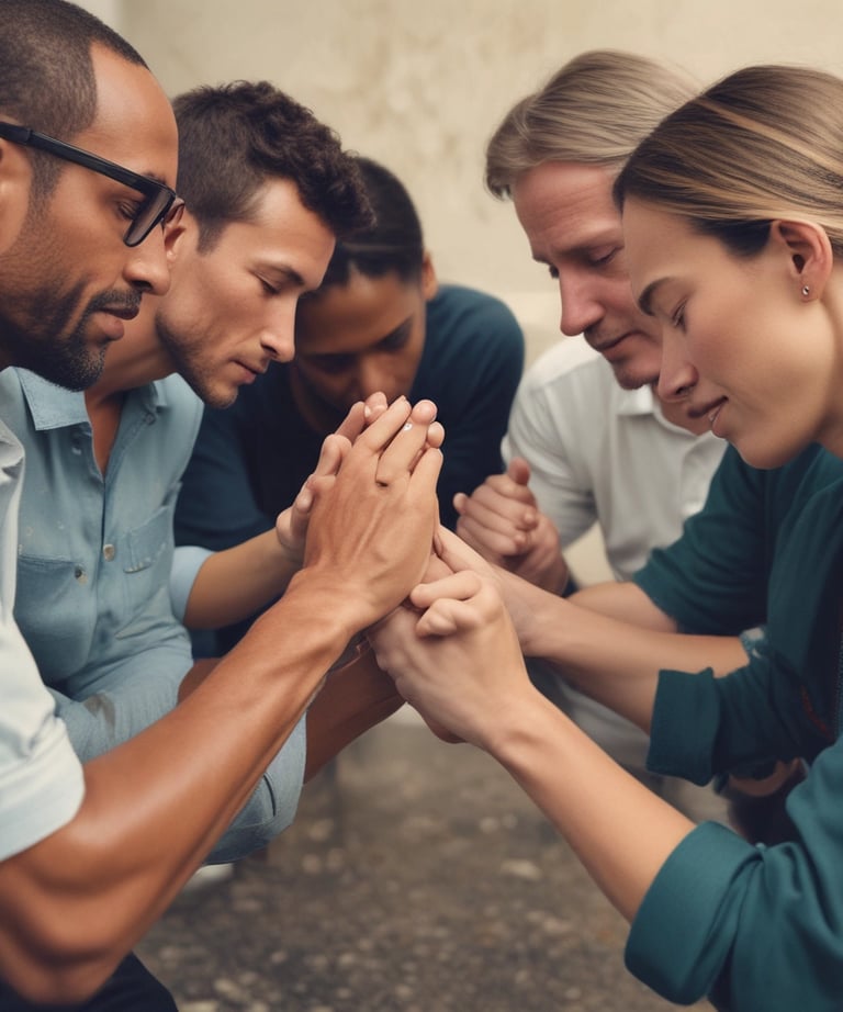 Congregation members gathered in worship, singing and smiling together.