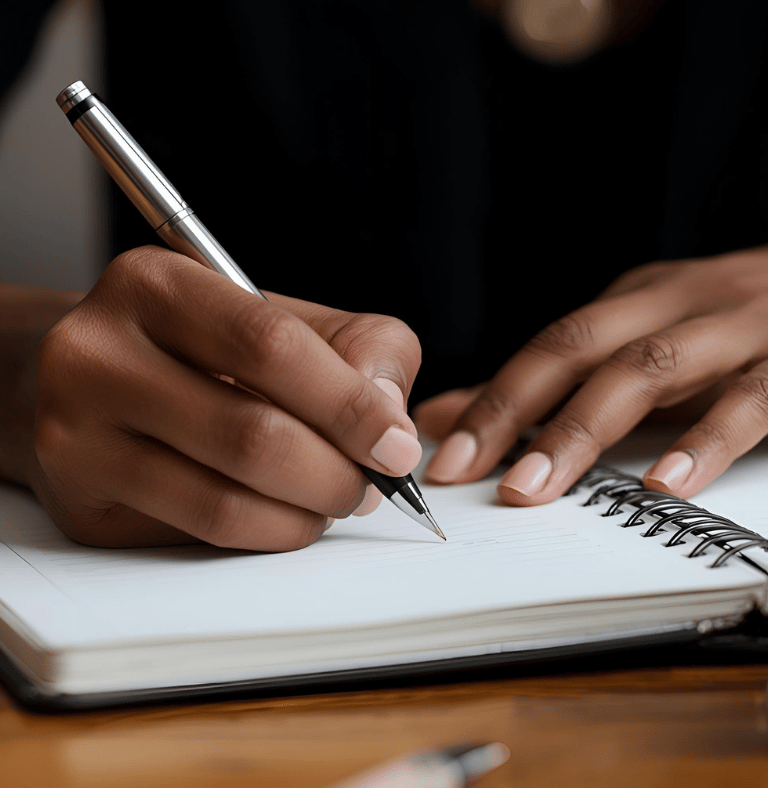 woman writing