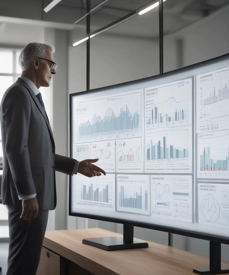 Close-up of hands typing on a laptop with AI code on the screen.