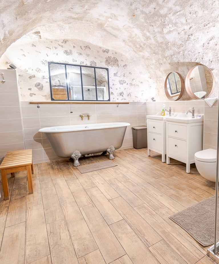 Baignoire sur pieds