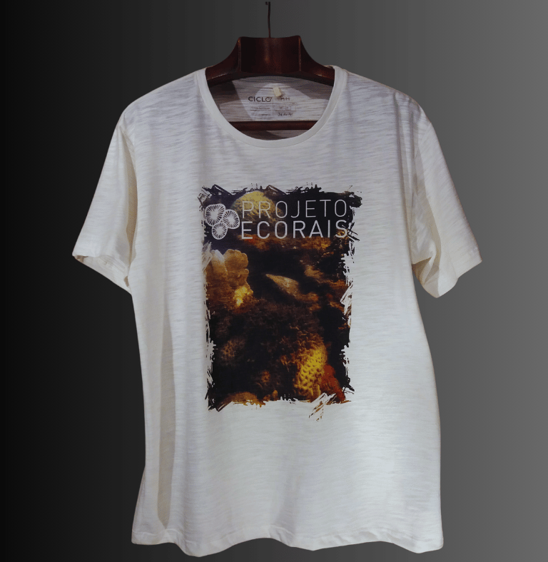 Camiseta ecológica de PET reciclado flamê, Baby Look, Manga curta, Projeto ECORAIS