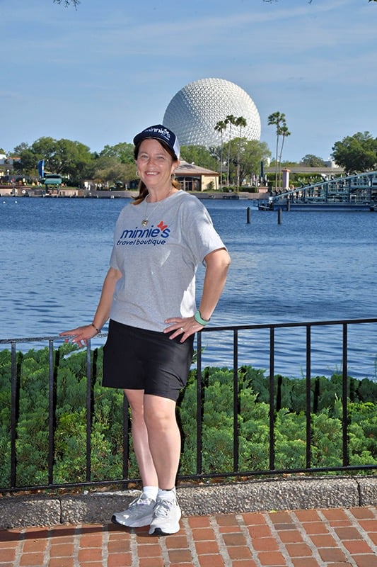 Heather Alto pictured inside EPCOT® at Walt Disney World®.