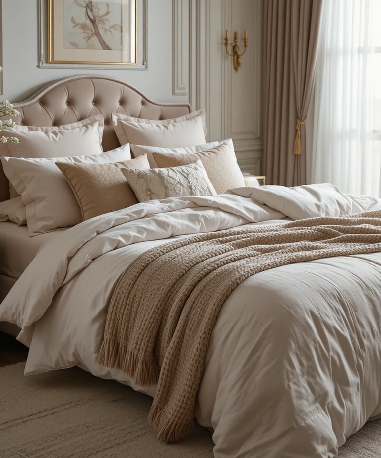 Cream Chenille Chunky Knit Throw Blanket for Living Room Decor or Boho Decor, Thick Yarn Knitted 