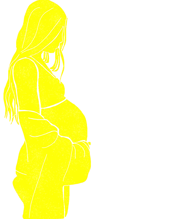 Ilustración de una mujer embarazada 