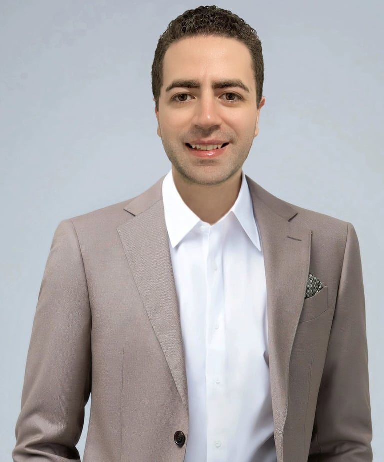 a man in a suit and tie is smiling