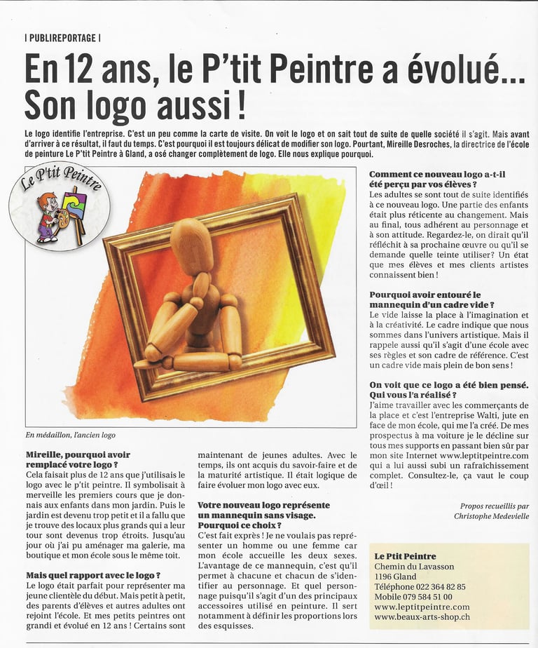Gland Cité 2014, Le p'tit peintre change son Logo