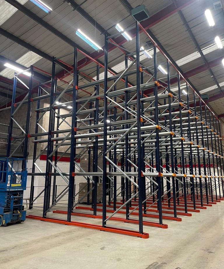 Drive-in racking for maximised storage