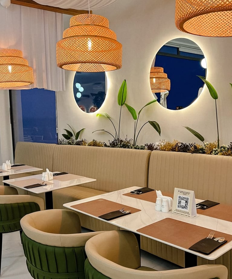 vue intérieure du restaurant Elena cafe à dakar