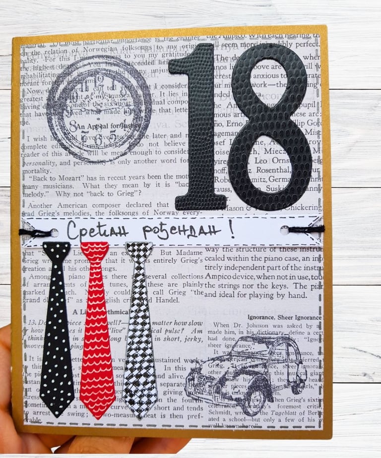 Handmade Milestone Birthday Card Ideas for 18th birthday