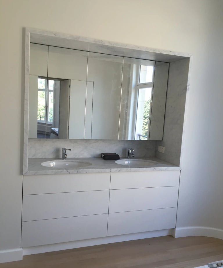 menuiserie salle de bain sur mesure en Belgique