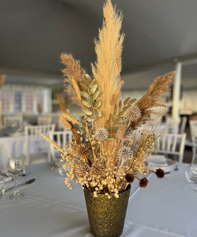 Décoration mariage fleurs séchées Réunion