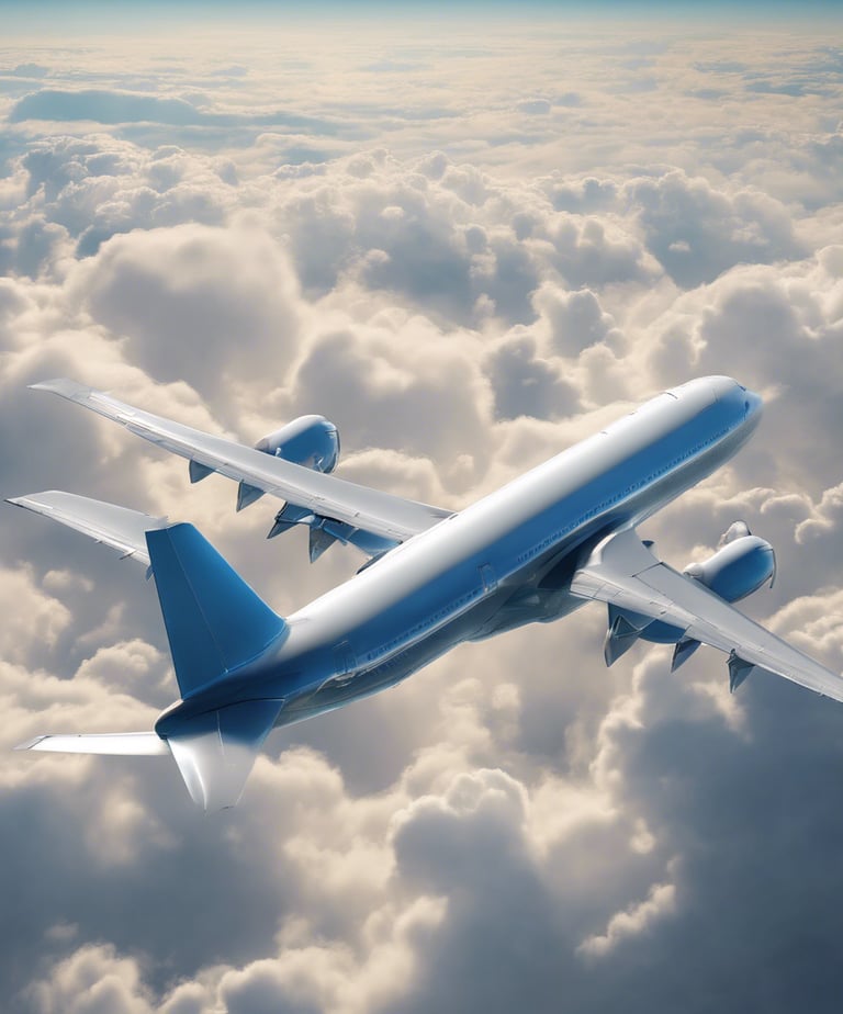 aerial photography of plane wings