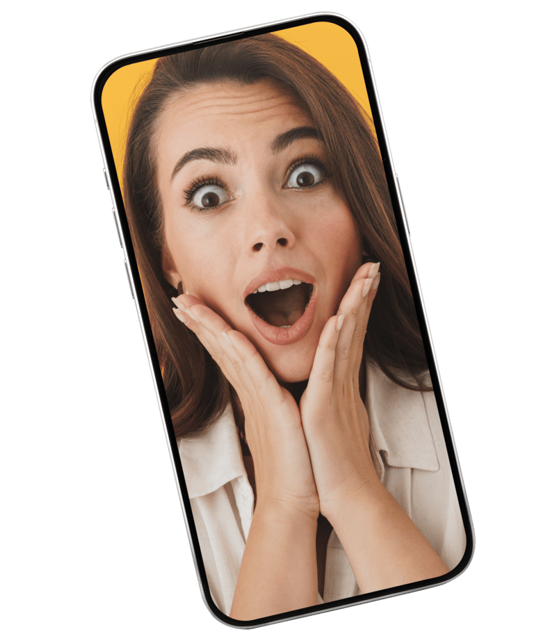 Smartphone mockup displaying the Nirmy app teaser screen for discovering nearby local businesses