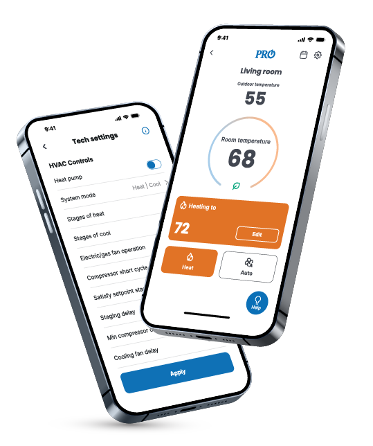 a pair of iphones with a smartphone showing the app on the screen