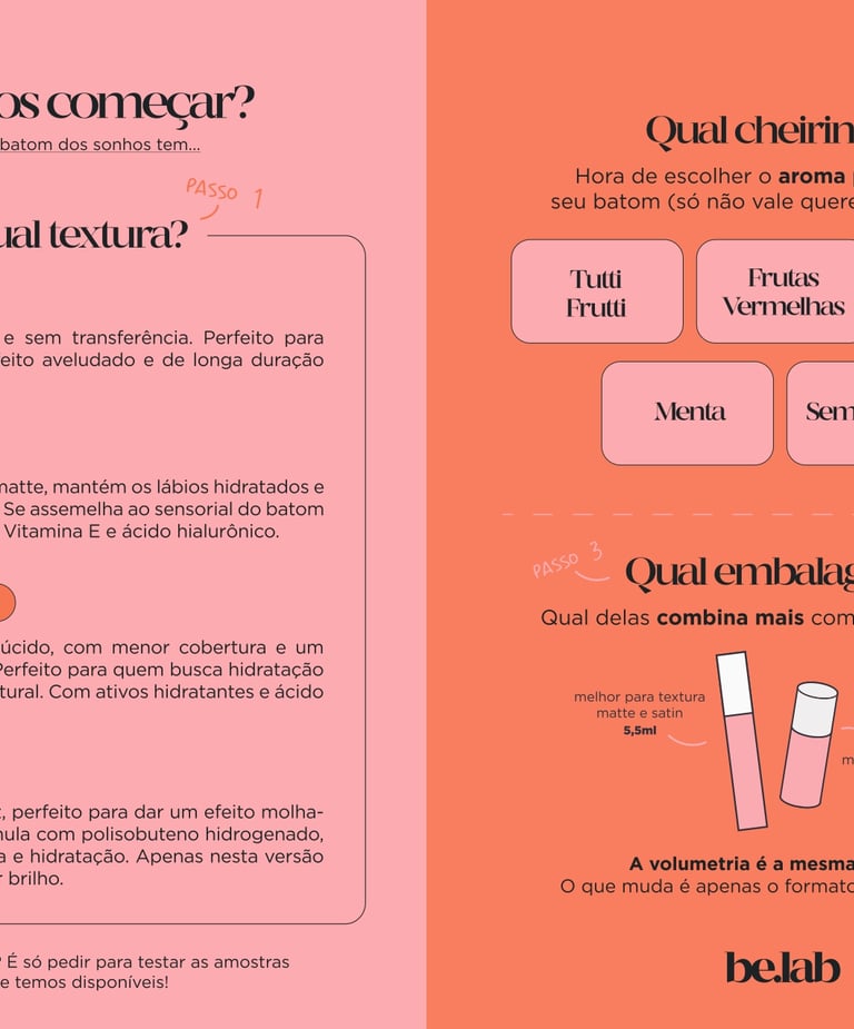 a pamphlet with a picture of a lipstick