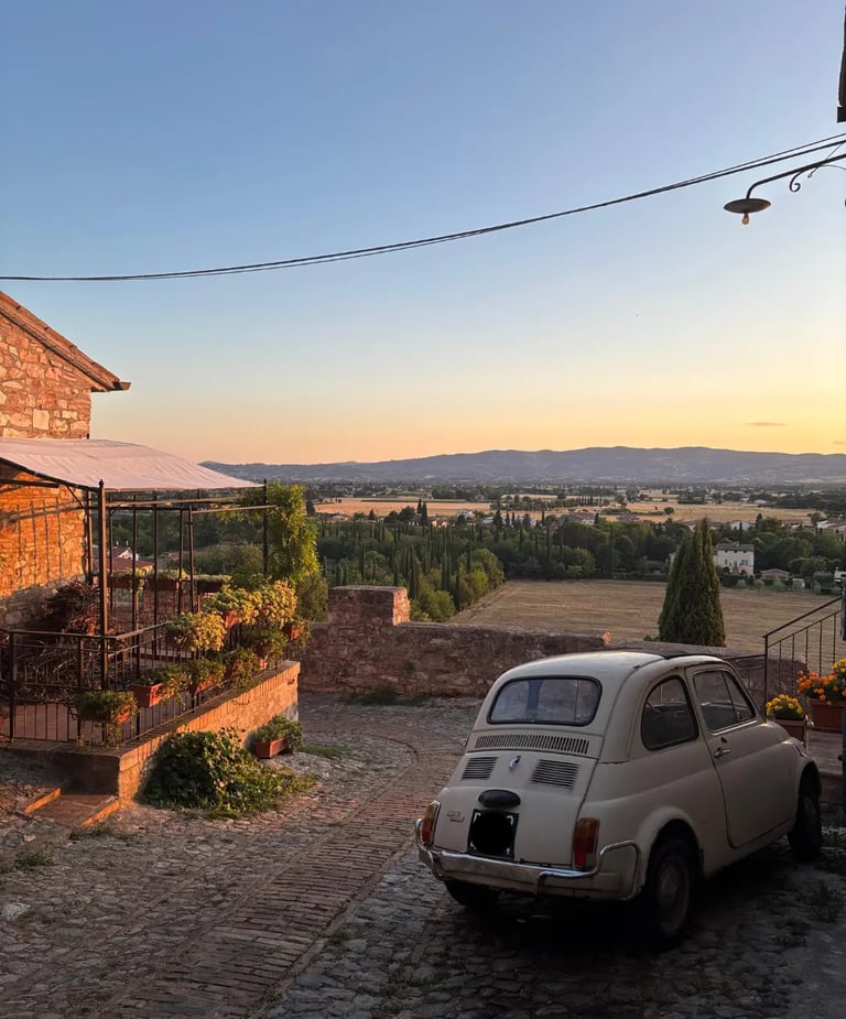 vista panoramica da via porta sant'angelo 3 a spello