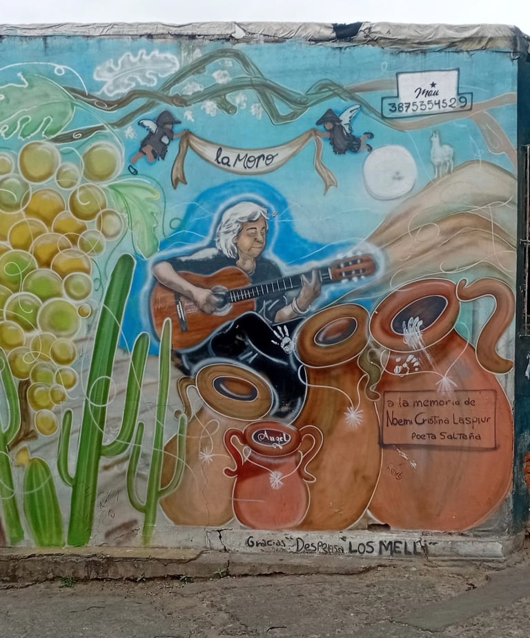 MURAL HOMENAJE A "LA MORO" - MAU 