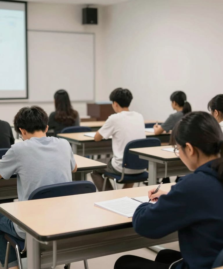 blue and white academic hat