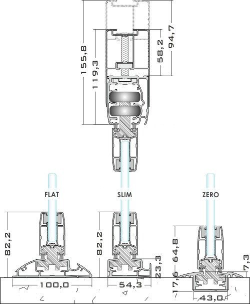 lapozható rendszer alumínium profil