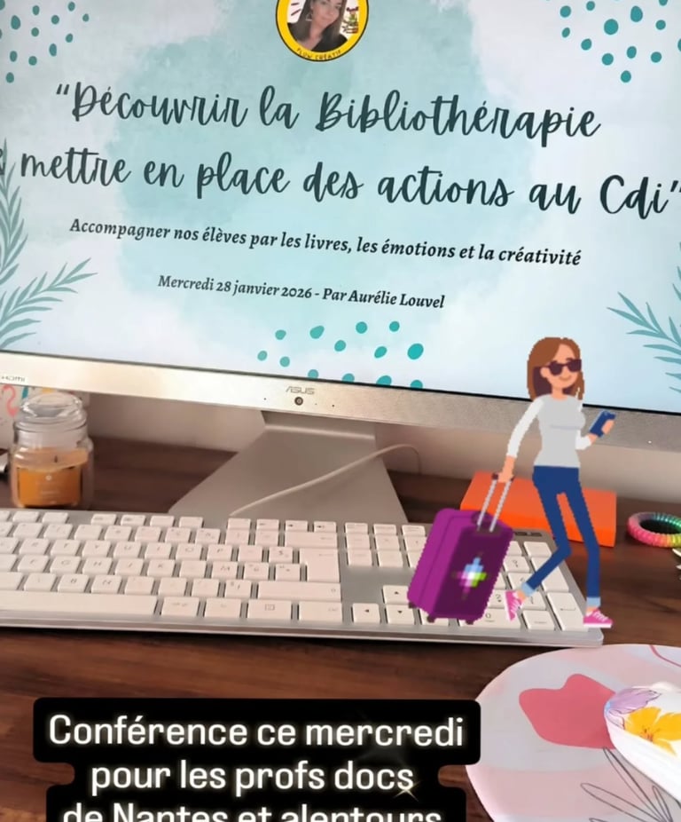 Bibliothérapie au CDI professeur documentaliste Nantes