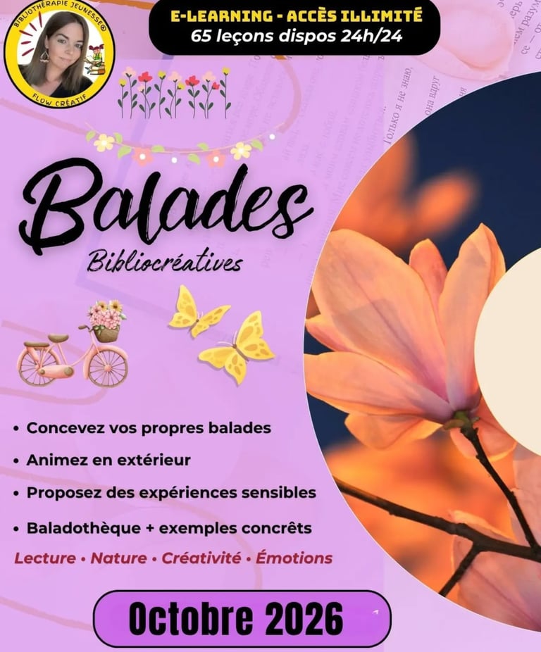 formation balades littéraires bibliothérapie nature