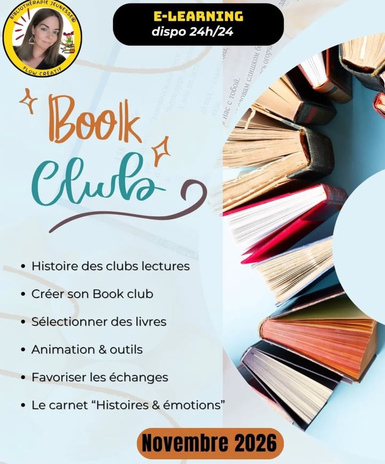 formation club lecture book club bibliothérapie bien-être