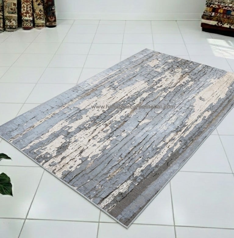 Custom Rugs - Gradient abstract hand-knotted rug with fluid organic design