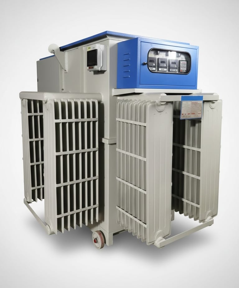 Linear type servo voltage stabilizer manufactured by Power Red Transformers