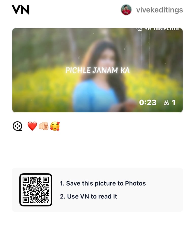 Pichale Janam Ka Vasta VN Code