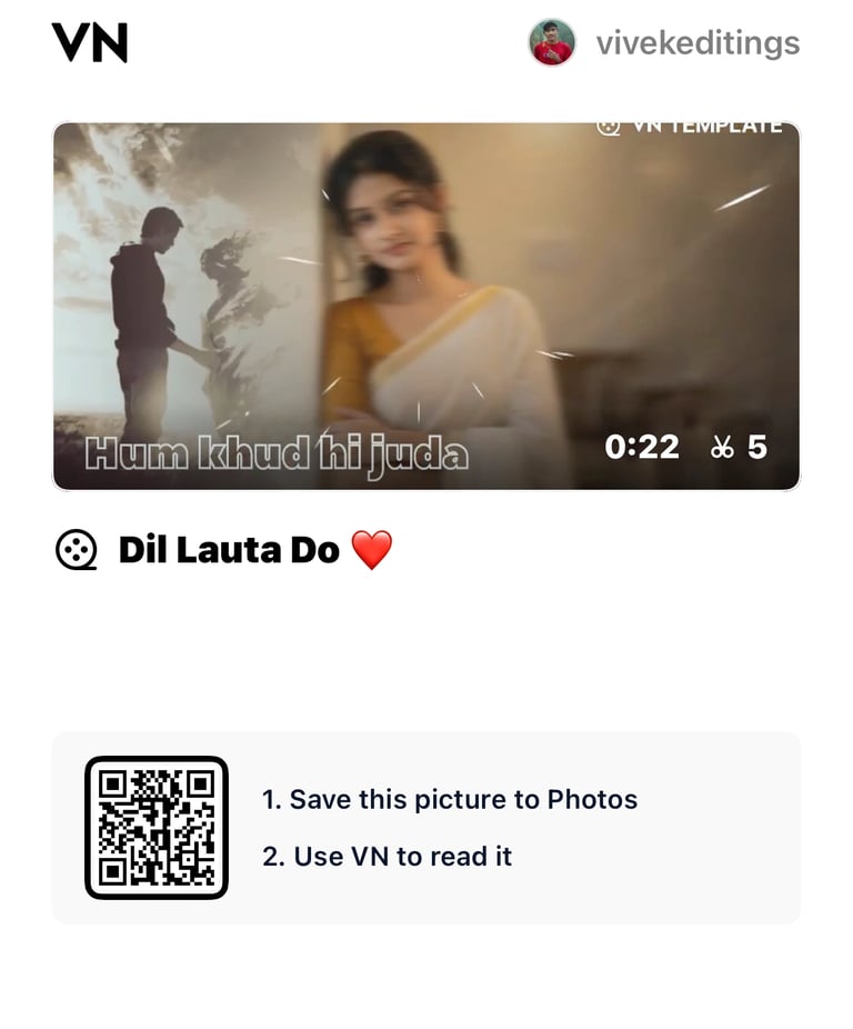 Dil Lauta Do VN Code