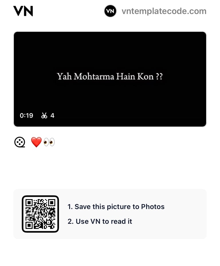 Yah Mohtarma Hai Kon VN Code