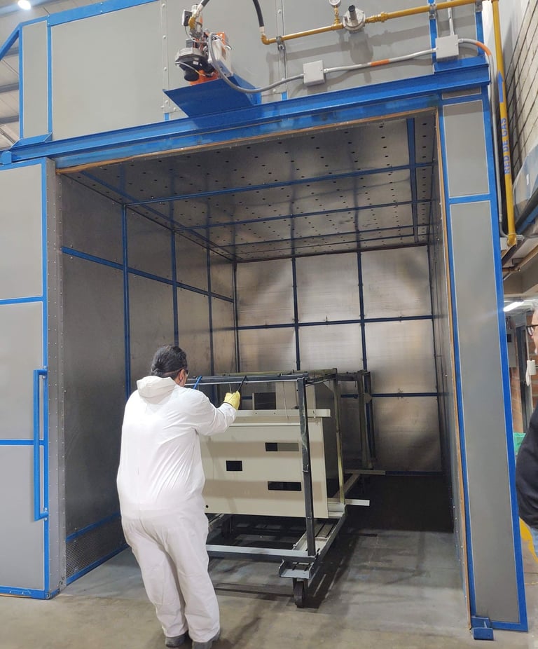 Quemador a gas para cabina de pintura electrostática 