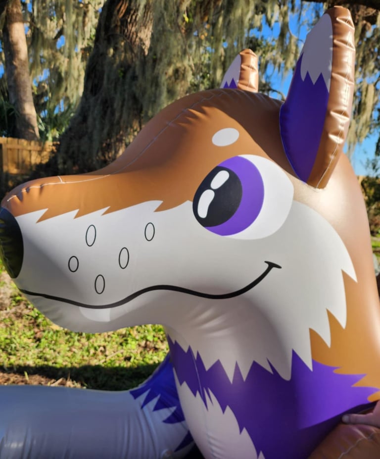 Tinker a Hongyi Custom wolf designed by Paul