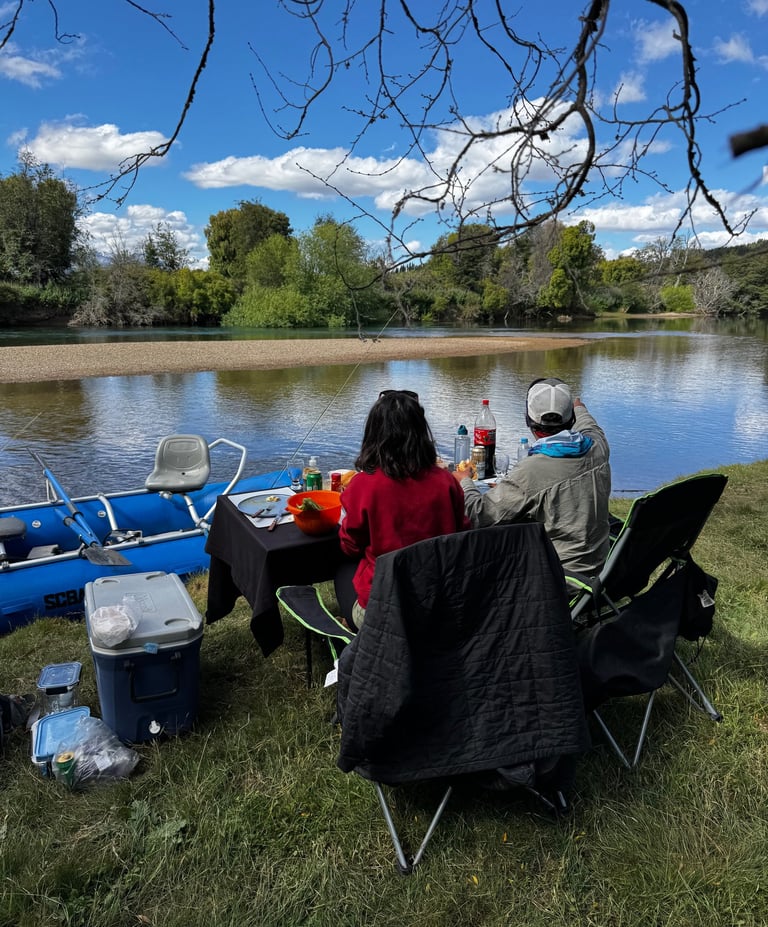 flotada en el rio carrileufu