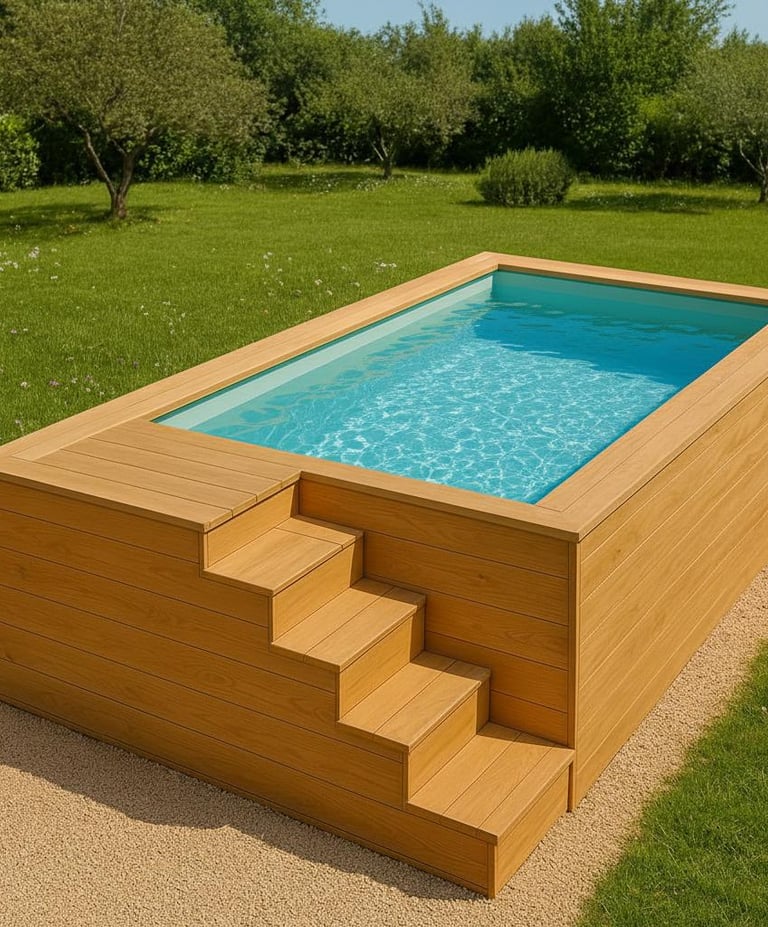 mini piscine hors sol en bois