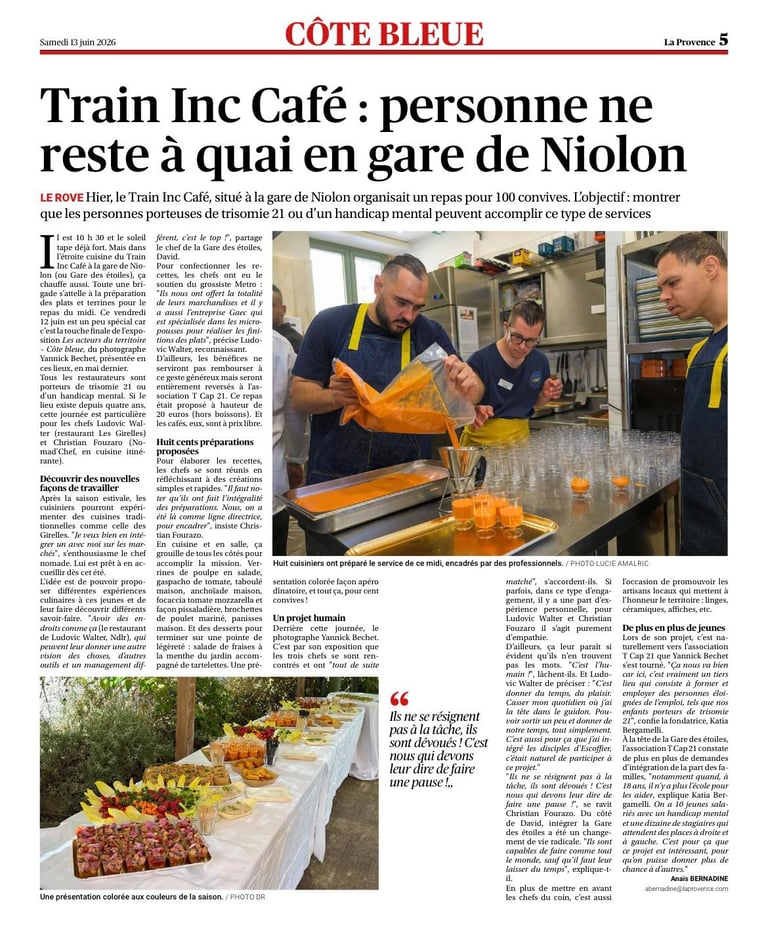 Article La Provence — Exposition Les Acteurs du Territoire Côte Bleue — Yannick Béchet photographe Martigues