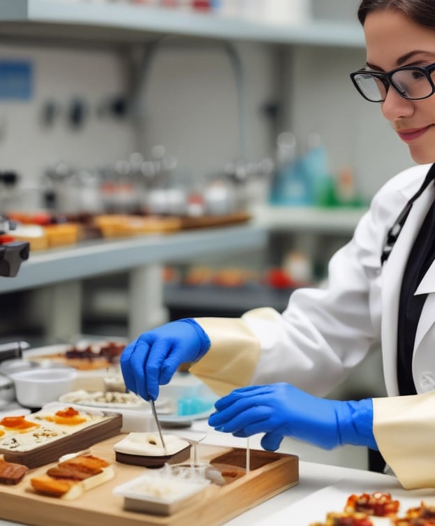 person holding orange and white toothbrush