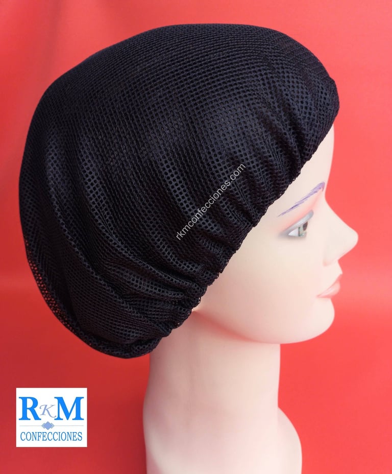 Tocas reutilizables Negro - Cofias de tela - RKM Confecciones