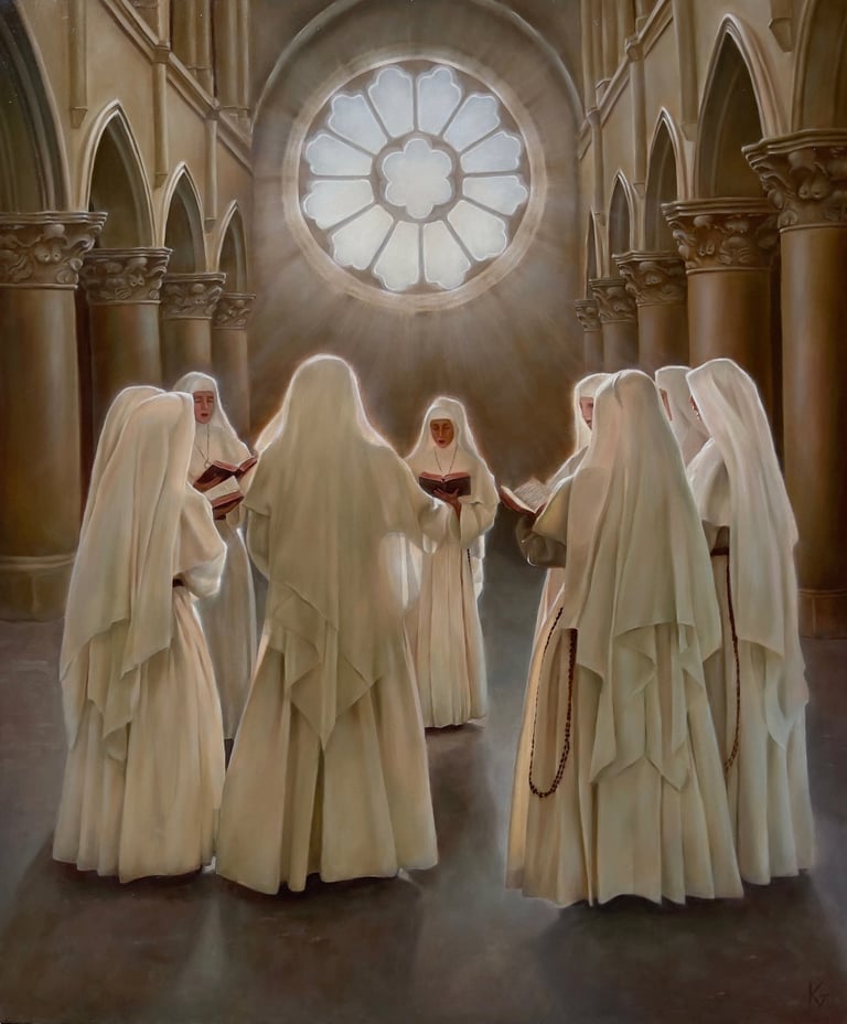 Original artowork, oil on canvas, the chant, 120x100cm