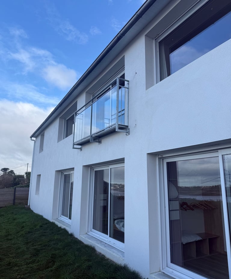 Garde corps vitré de balcon