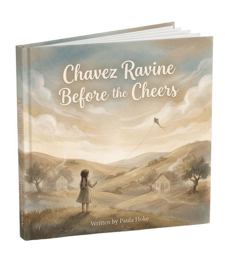 Chavez Ravine Before the Cheers, by Paula Hoke, 3D Book