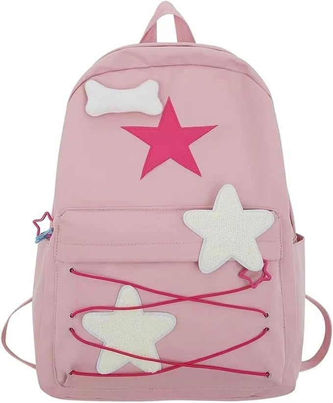 Harajuku Backpack : Kawaii Backpack with Cute Accessories. Colorful Japanese Harajuku Aesthetic