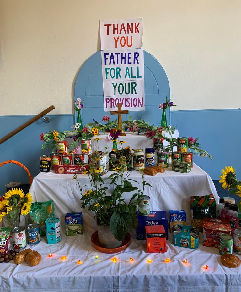 Harvest festival display