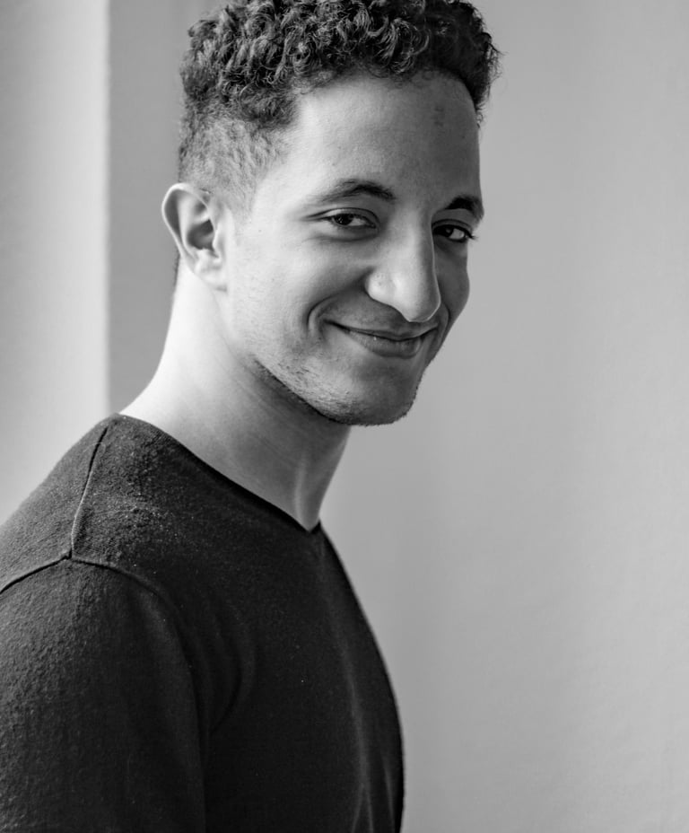 a man with a smile on his face