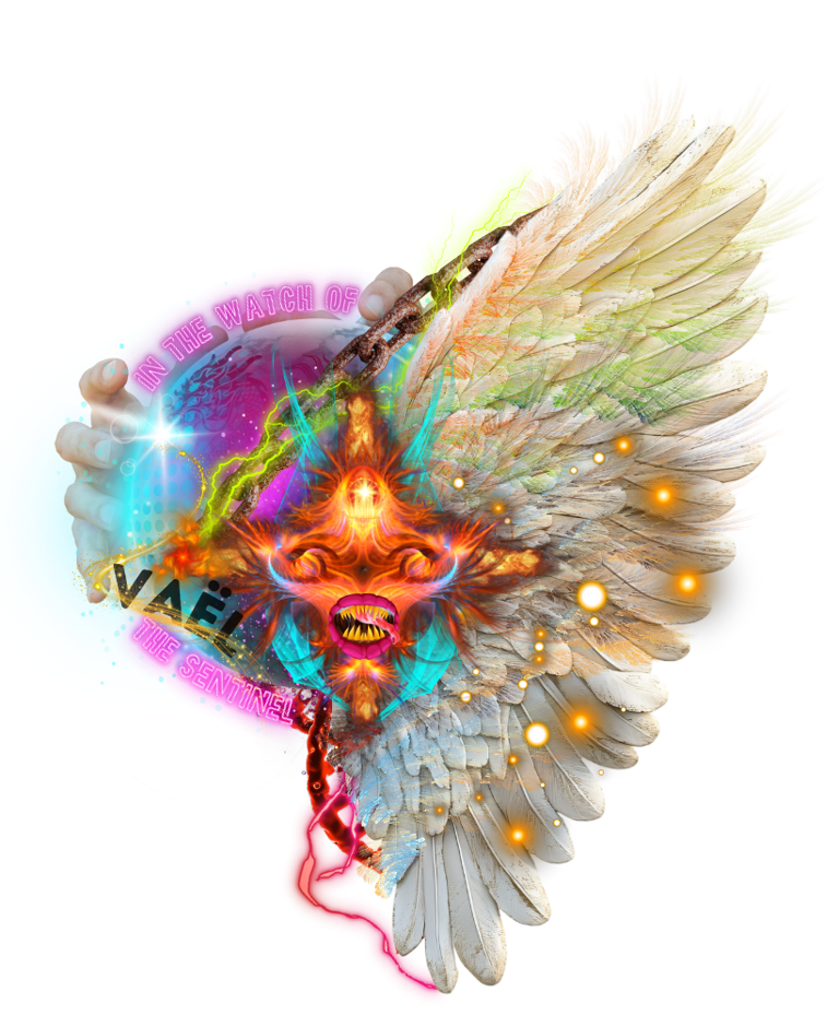 a colorful bird with a colorful feathered headdress