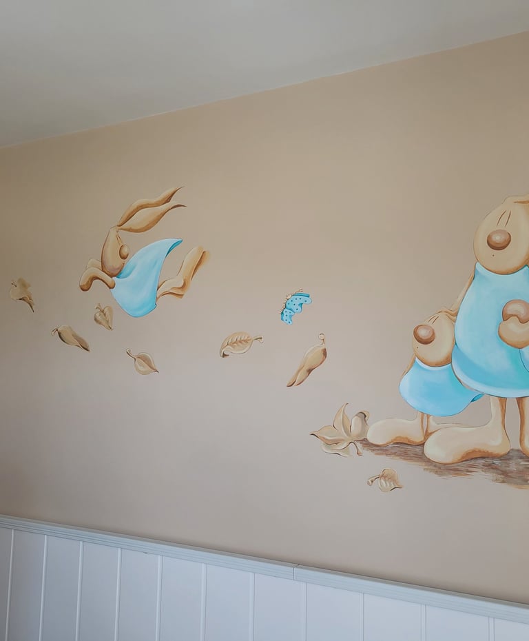 Álvaro Fernández Sáez Wandmalerei Kinderzimmer