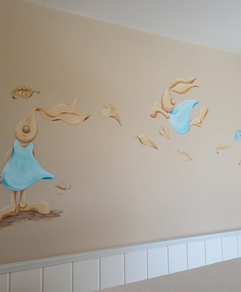 Álvaro Fernández Sáez Wandmalerei Kinderzimmer