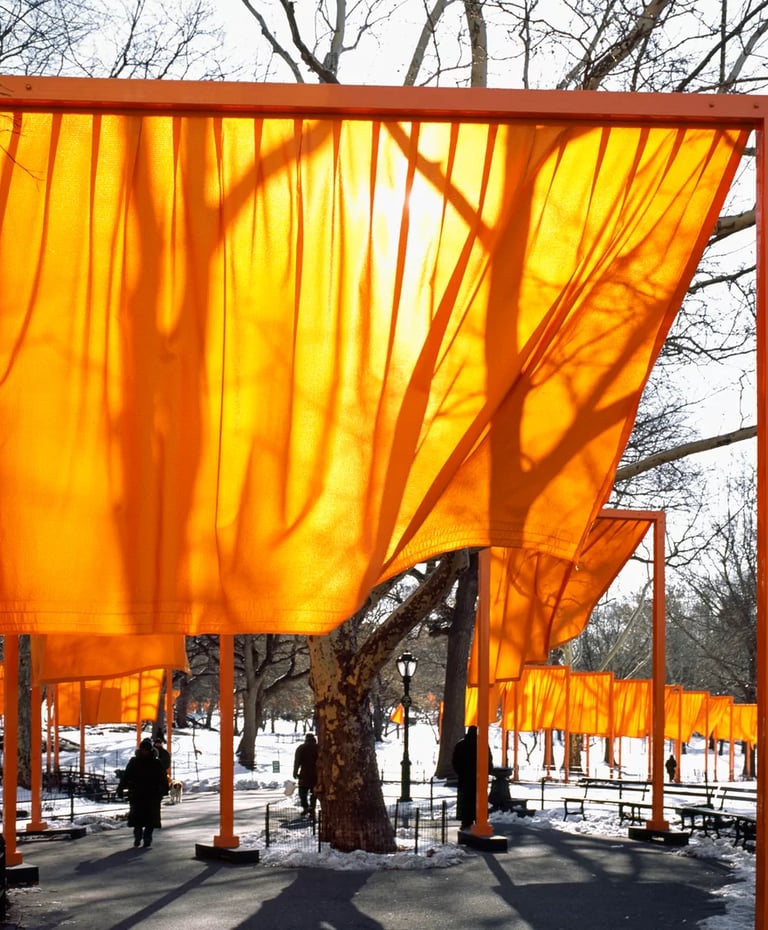 O projeto "The Gates" de Christo e Jeanne-Claude