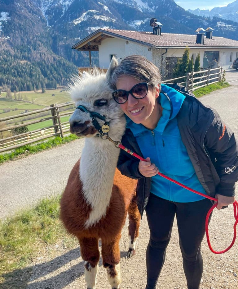 Tierische Therapie mit Alpaka